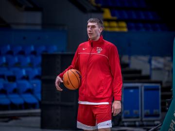 Тренування БК "Прометей" перед матчем з БК  "Різен Людвігсбург"