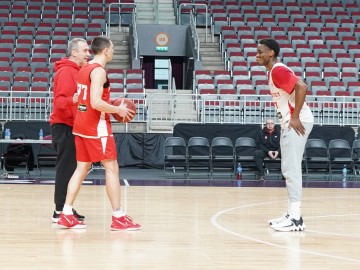 Тренування Прометея напередодні гри з БК Венеція. EuroCup